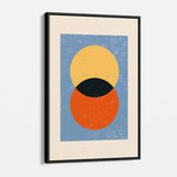 Orange Circle Wall Art Canvas 0668