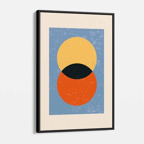 Orange Circle Wall Art Canvas 0668