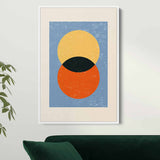 Orange Circle Wall Art Canvas 0668