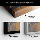 Brown City Street Wall Art Canvas 4956