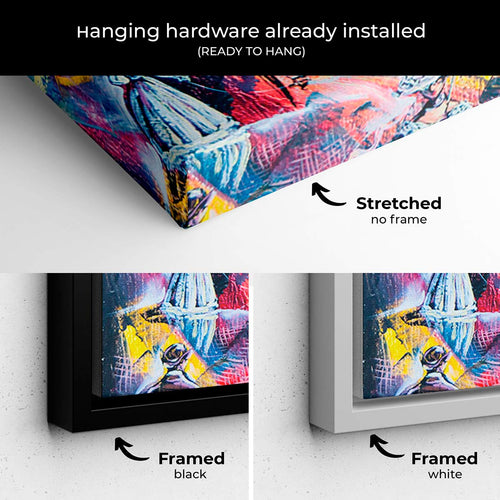 Blue City at Night Wall Art Canvas 2374