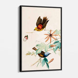 Beige Colorful Botanical Wall Art Canvas 8823