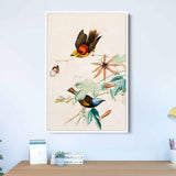 Beige Colorful Botanical Wall Art Canvas 8823