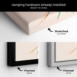 Beige Colorful Botanical Wall Art Canvas 8823