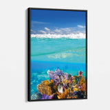 Blue Coral Reef Wall Art Canvas 3121