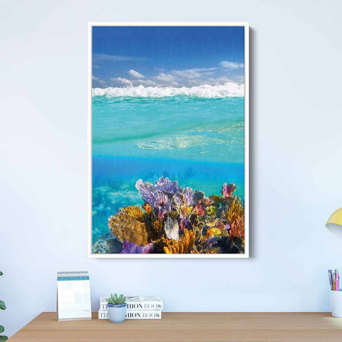 Blue Coral Reef Wall Art Canvas 3121