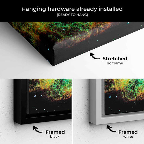 Multi Color Cosmic Glow Wall Art Canvas 0271