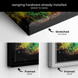 Multi Color Cosmic Glow Wall Art Canvas 0271