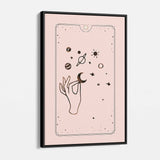 Pink Cosmic Hand Wall Art Canvas 96_b