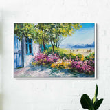 Multi Color Countryside Garden Wall Art Canvas 1744