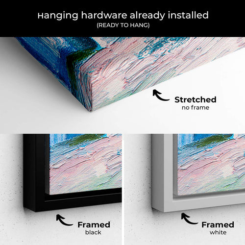 Multi Color Countryside Garden Wall Art Canvas 1744