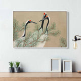 Beige Crane Wall Art Canvas 9894