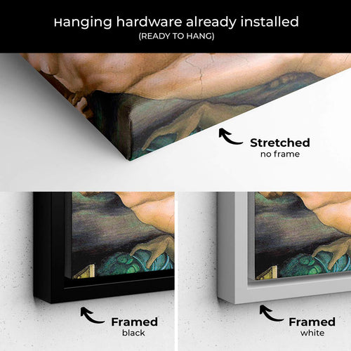 Multi Color Creation of Adam Wall Art Canvas 8277