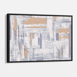 Beige Cross-hatch Wall Art Canvas 2246