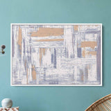 Beige Cross-hatch Wall Art Canvas 2246