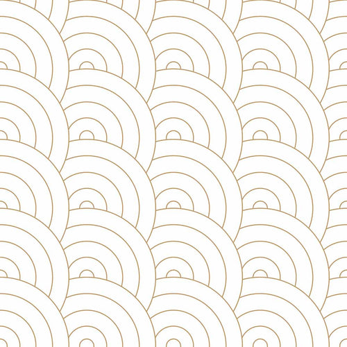 Presenting dreamy, fluffy clouds in a geometric avatar, this minimal yet cheerful geometric wallpaper arranges concentric curvilinear elements in a seamless grid. This black and white removable wallpaper brings both structure and softness to a setting, and is versatile enough for use in spaces ranging from entryways and bedrooms to kitchens and bathrooms.