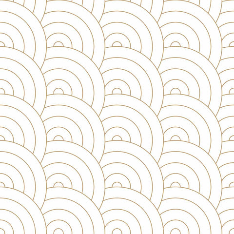Presenting dreamy, fluffy clouds in a geometric avatar, this minimal yet cheerful geometric wallpaper arranges concentric curvilinear elements in a seamless grid. This black and white removable wallpaper brings both structure and softness to a setting, and is versatile enough for use in spaces ranging from entryways and bedrooms to kitchens and bathrooms.