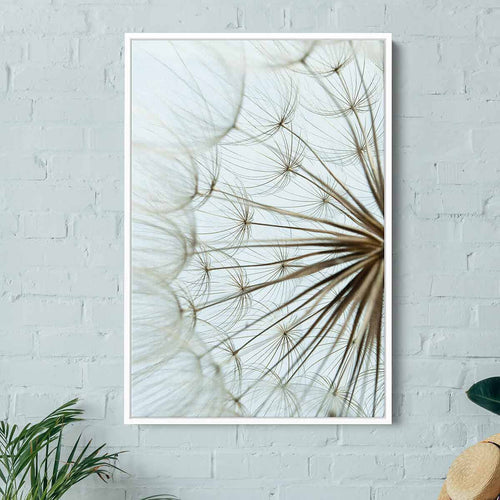 White Dandelion Seed Wall Art Canvas 7829