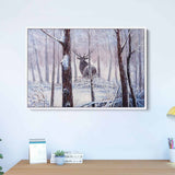White Deer Wall Art Canvas 1464