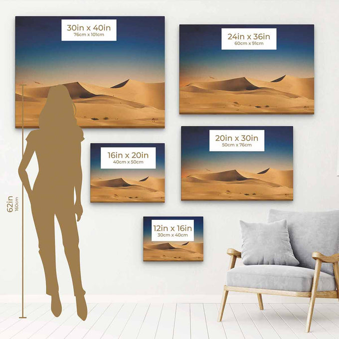 Blue Desert Wall Art Canvas 2359