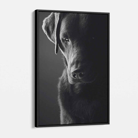 Black Dog Wall Art Canvas 2995