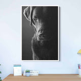 Black Dog Wall Art Canvas 2995