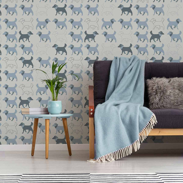 simple blue wallpaper designs