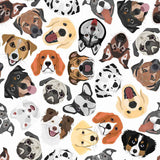 What more can a pet lover want than to be greeted by happy dog faces every day? With this bright and cheerful dog wallpaper, you can enjoy the company of your furry friends all the time. Multiple dog breeds are featured in this composition, enriching it with a range of neutral colors that suit all kinds of settings.