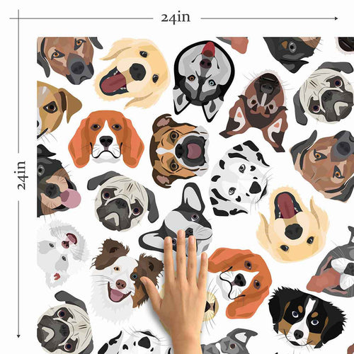 What more can a pet lover want than to be greeted by happy dog faces every day? With this bright and cheerful dog wallpaper, you can enjoy the company of your furry friends all the time. Multiple dog breeds are featured in this composition, enriching it with a range of neutral colors that suit all kinds of settings.