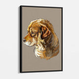 Brown Dog Wall Art Canvas 0554