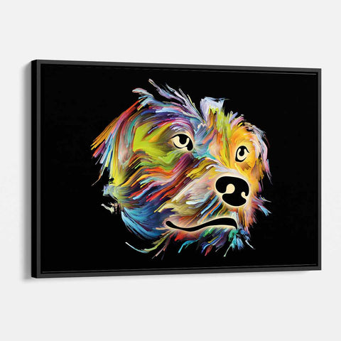 Multi Color Dog Wall Art Canvas 5570