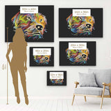 Multi Color Dog Wall Art Canvas 5570