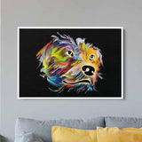 Multi Color Dog Wall Art Canvas 5570