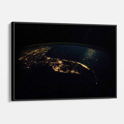 Black EARTH Wall Art Canvas 1046