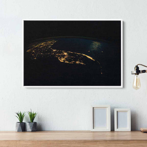 Black EARTH Wall Art Canvas 1046
