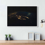 Black EARTH Wall Art Canvas 1046