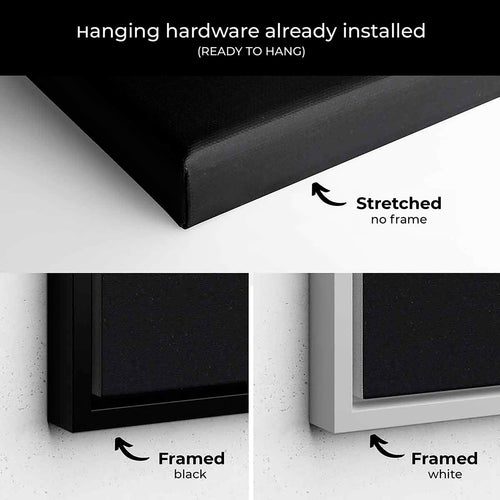 Black EARTH Wall Art Canvas 1046