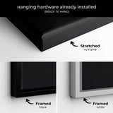 Black EARTH Wall Art Canvas 1046