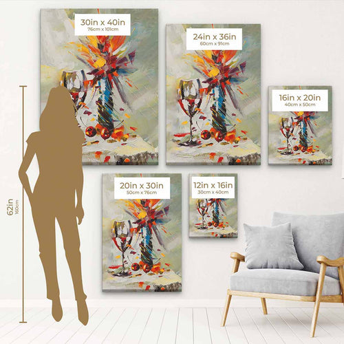 Beige Exquisite Still Life Wall Art Canvas 9057