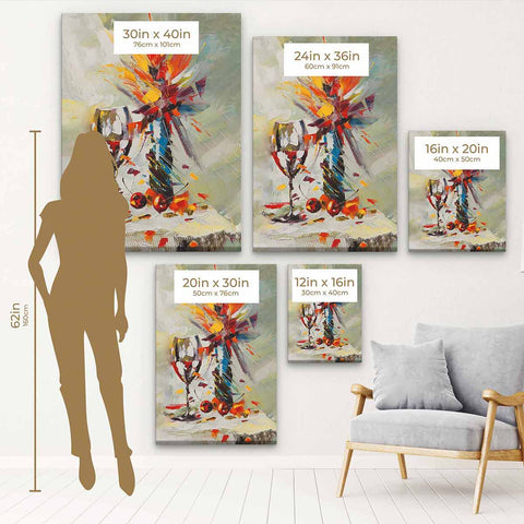 Beige Exquisite Still Life Wall Art Canvas 9057