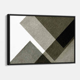 Grey Fabric Wall Art Canvas 6018