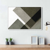Grey Fabric Wall Art Canvas 6018