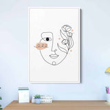 White Face Wall Art Canvas 3500