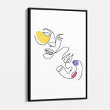 White Faces Wall Art Canvas 1240