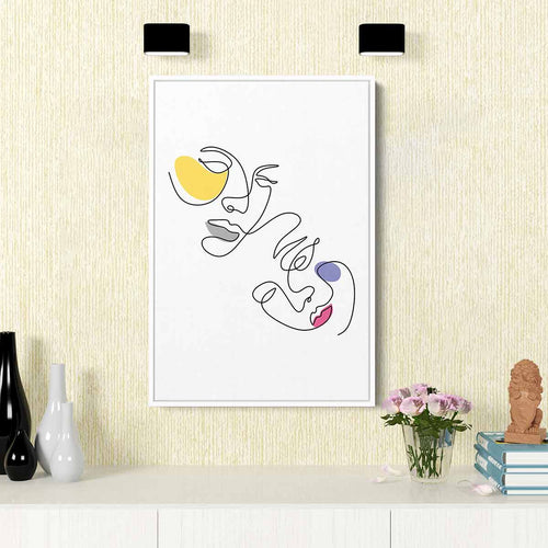 White Faces Wall Art Canvas 1240