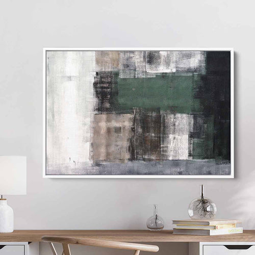 Brown Faded Painting Wall Art Canvas 9143