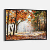 Orange Fall Tranquility Wall Art Canvas 7662