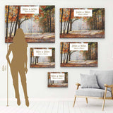 Orange Fall Tranquility Wall Art Canvas 7662