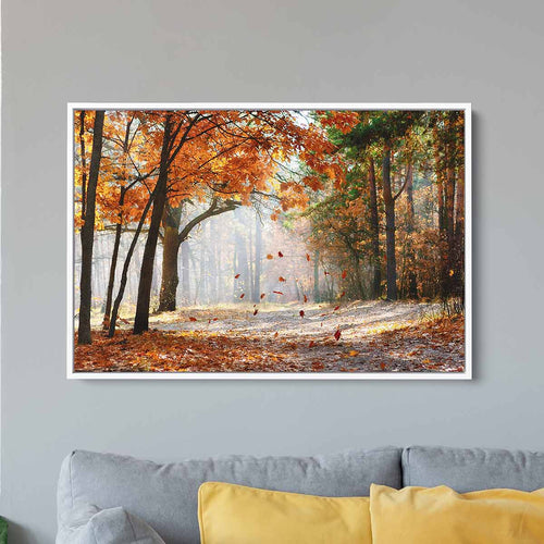 Orange Fall Tranquility Wall Art Canvas 7662