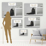 Grey Feminine Wall Art Canvas 0843